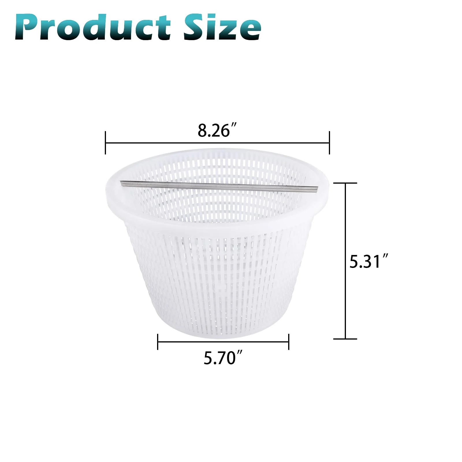 ZTTM Skimmer Basket with Handle, for Pentair 08650-0007 08650-0007Z Sta-Rite U-3 White - Image 8